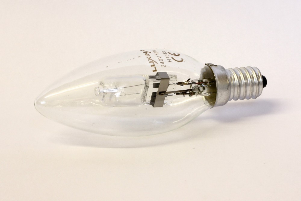 18Watt SES Clear Halogen Candle Bulb Light Bulbs Printway