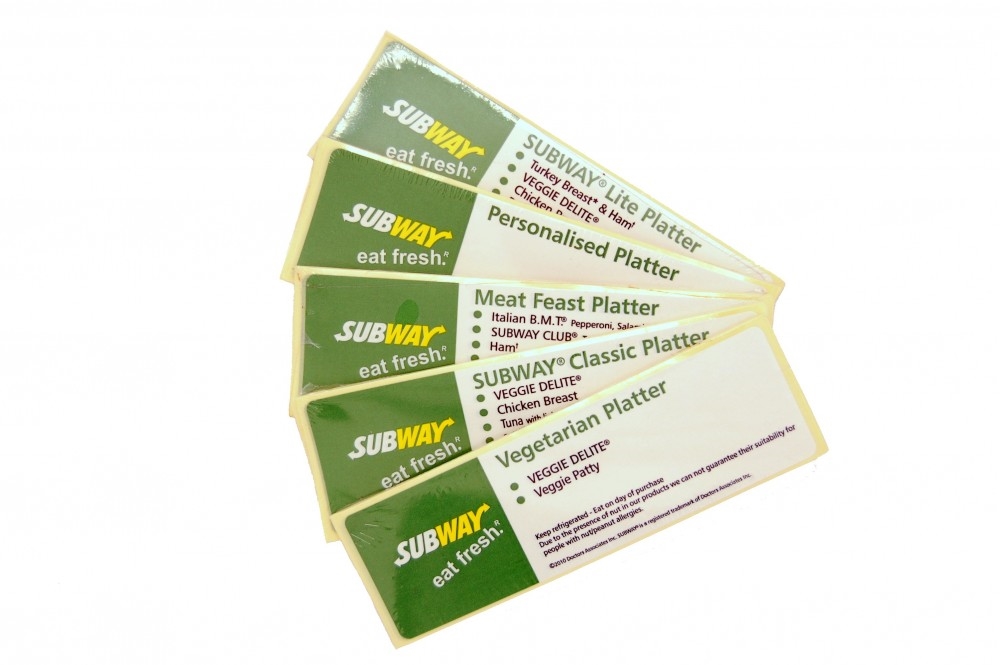 A set of Platter Labels (5x25) Platter Labels Printway