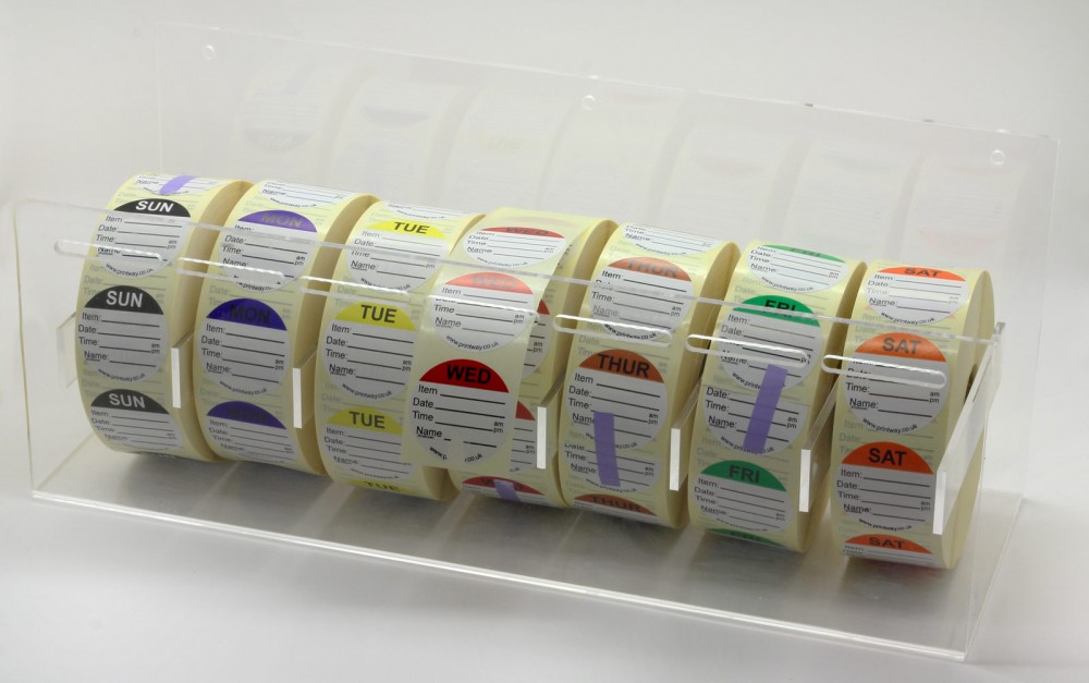 7 Pocket Label Holder Acrylic Dispensers Printway