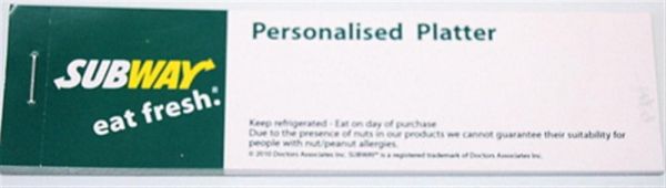 Book of Platter Tags - Personalised