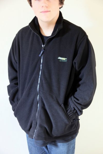 Black New Subway Logo Polar Fleece Jacket