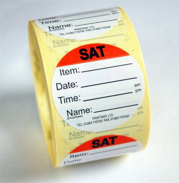 Combo Day Dots / Prep Labels - use by Saturday