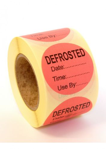 Pink Defrosted Label - PEELABLE Adhesive