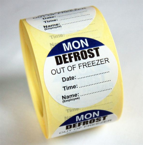 Defrost Labels - Monday