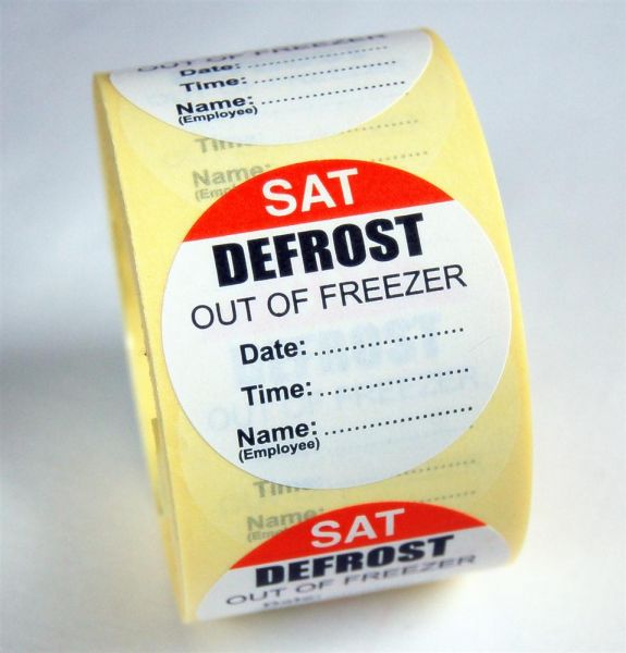 Defrost Labels - Saturday