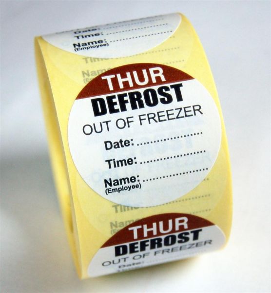 Defrost Labels - Thursday