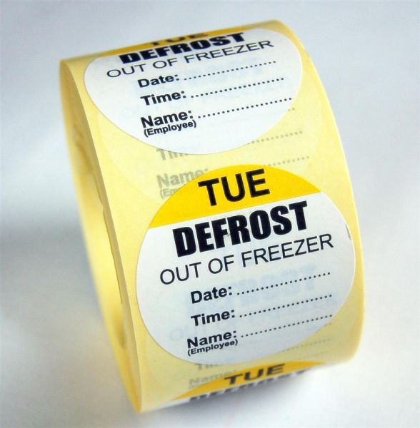 Defrost Labels - Tuesday