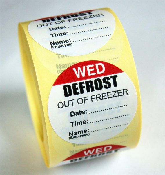 Defrost Labels - Wednesday
