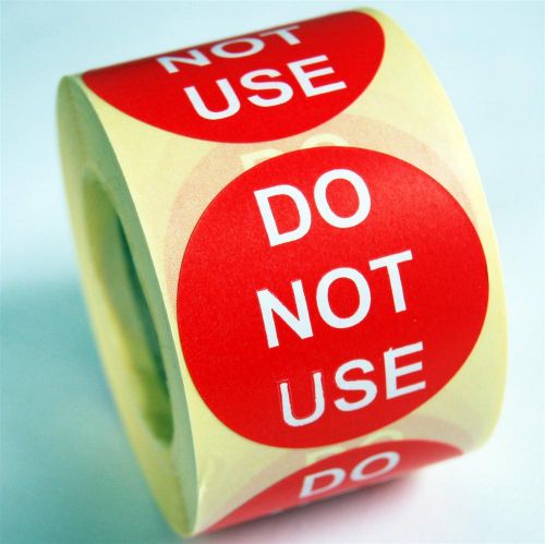 Do Not Use Labels Soluble Adhesive