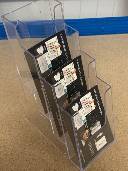 1/3 A4 Leaflet Stand - Four-Tier