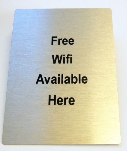 Generic Aluminium Free WiFi Sign (100x140mm)