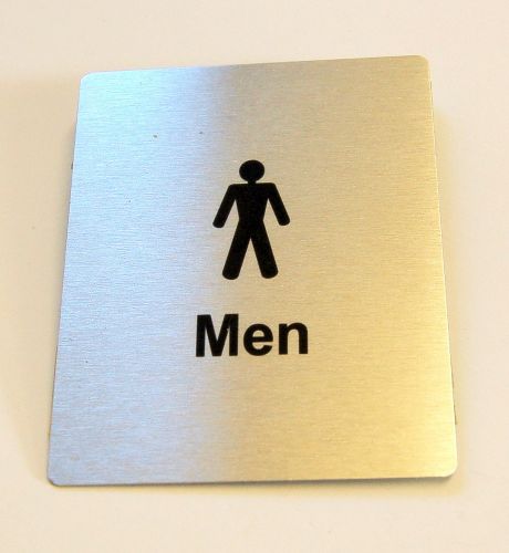 Generic Aluminium Men's Toilet Sign (80 x 100mm)