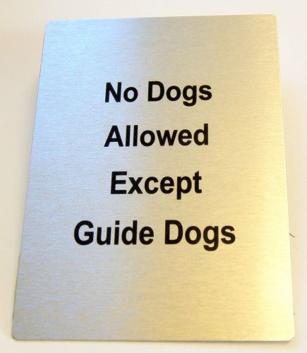 Generic Aluminium No Dogs Allowed Sign (100x140mm)