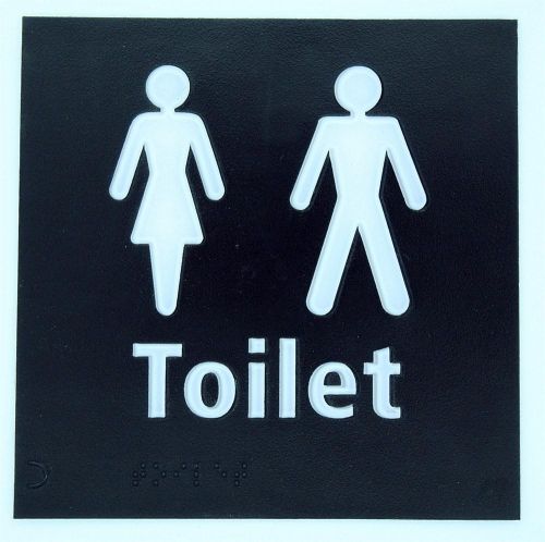 Generic Braille Toilet Sign (150 x 150mm)