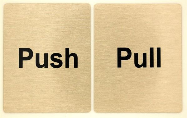 Large Push & Pull Door Signs (80 x 100)