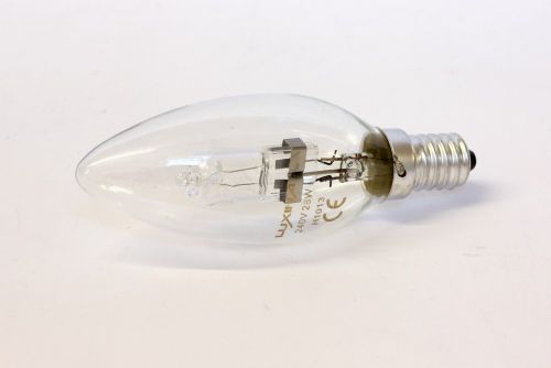 Luxina 28W SES Clear Halogen Candle Bulb