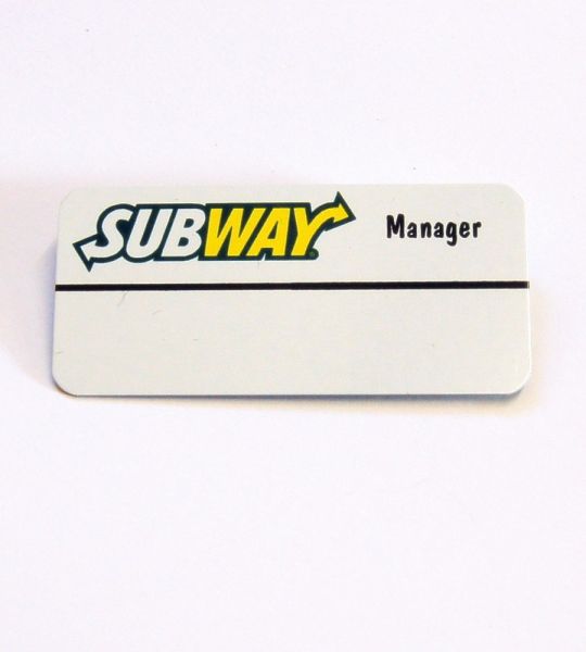 Manager Reusable Name Badges