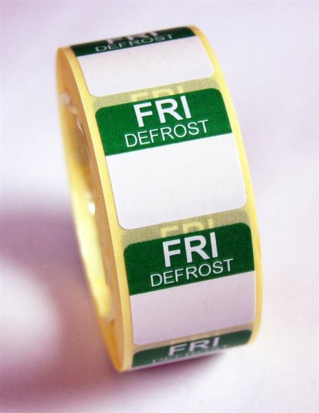 Mini Defrost Labels - Friday