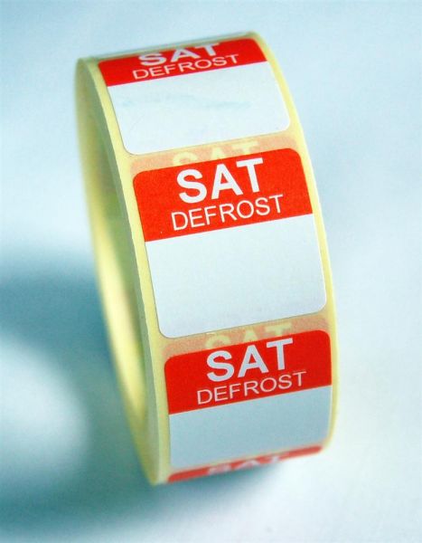 Mini Defrost Labels - Saturday