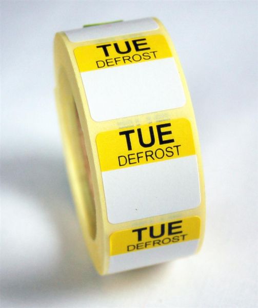 Mini Defrost Labels - Tuesday