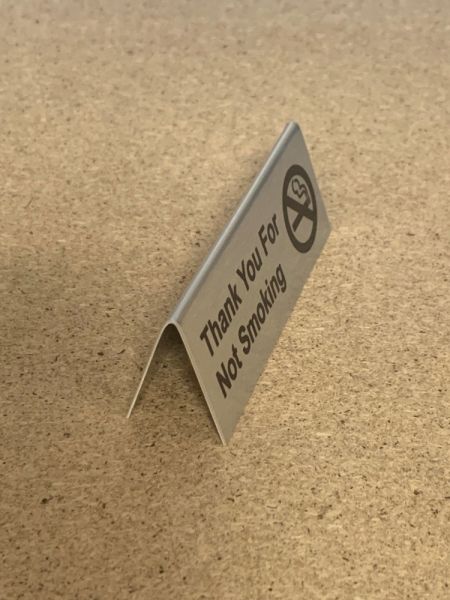 No Smoking Tent Sign
