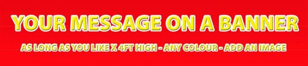 Outdoor A banner Vinyl 2x1m