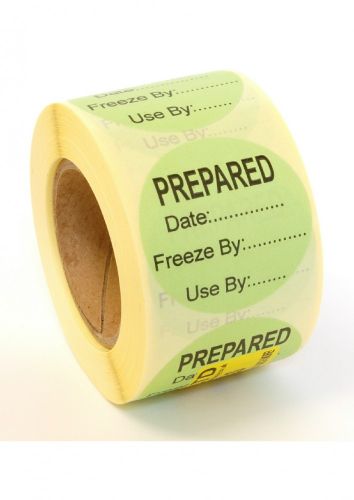 Peelable 'Prepared' Label