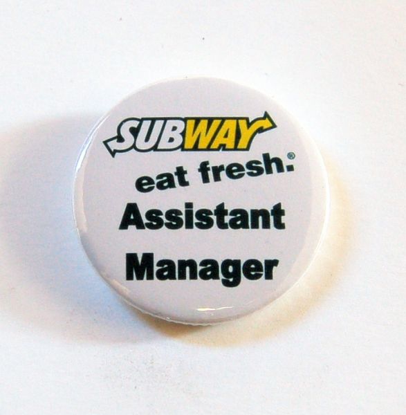 Subway Assistant Manager Badges