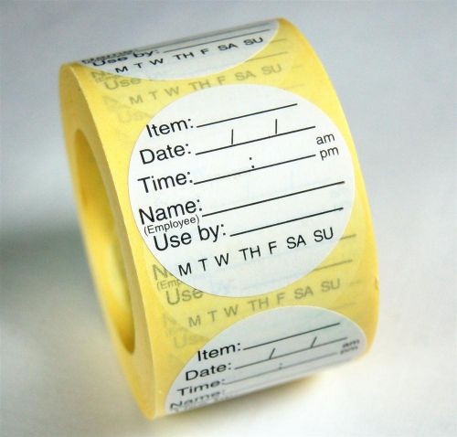 Peelable 'Use By' Labels 1000 Labels per Roll