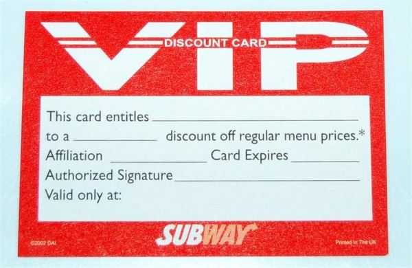 VIP Discount Club Card (1000)