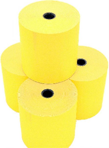 Yellow 80 x 80 x 12.7mm Thermal Rolls